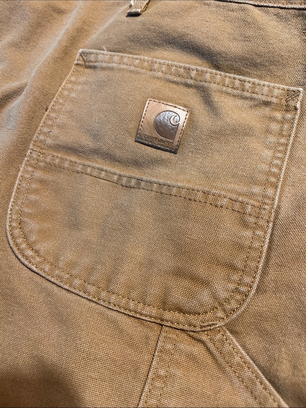 Carhartt Men’s Duck Canvas Work Pants — Tan